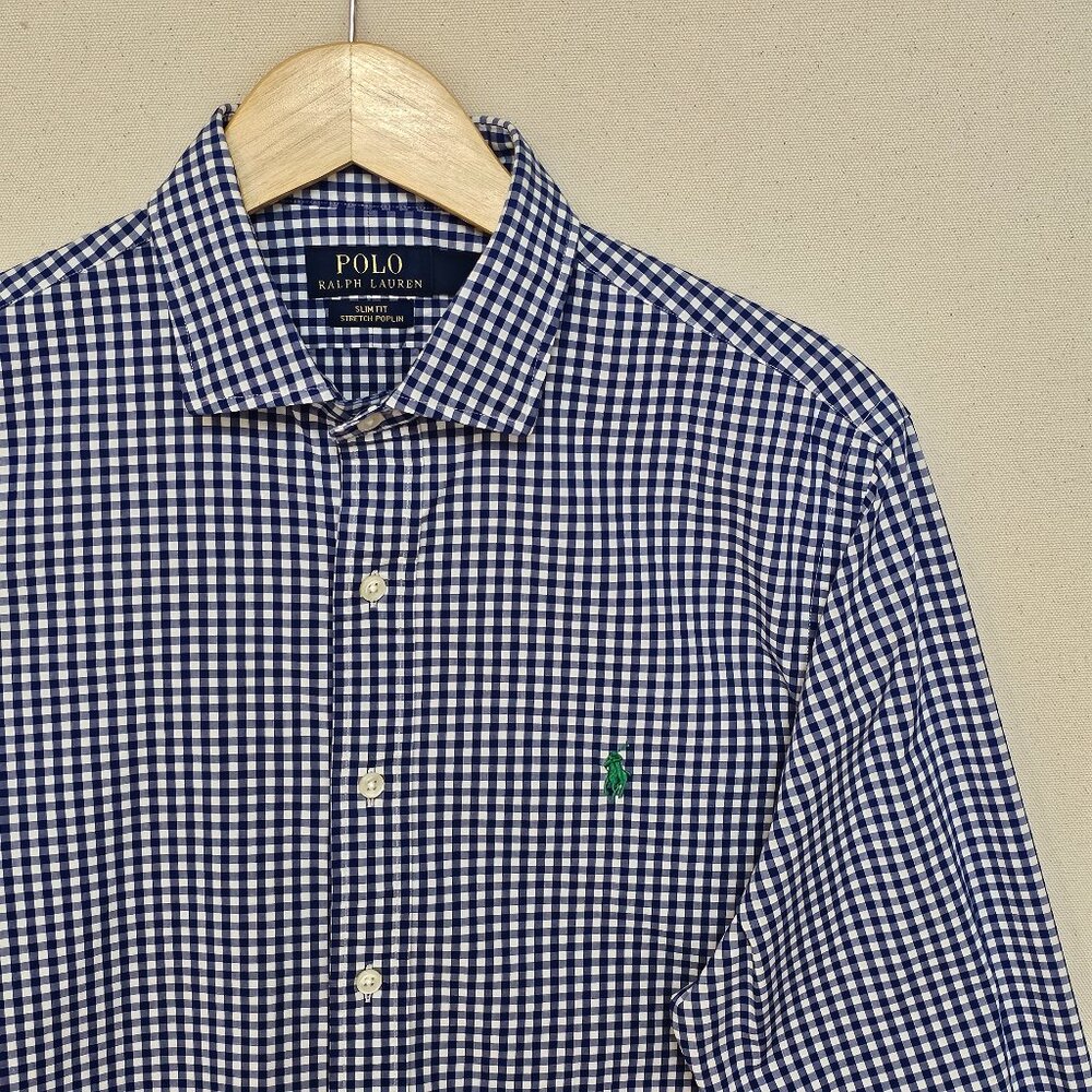 Polo Ralph Lauren Stretch Poplin Button Down Slim Fit 16